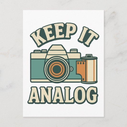Houd het analoog briefkaart (Voorkant)