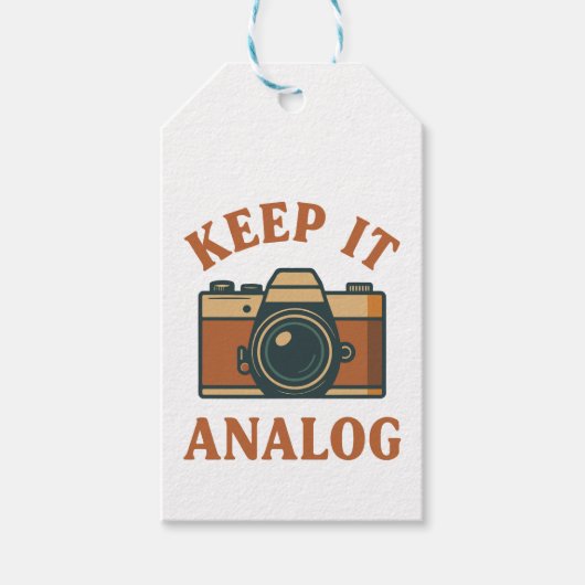 Houd het analoog cadeaulabel (Voorkant)