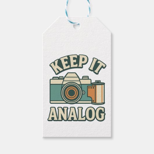Houd het analoog cadeaulabel (Voorkant)