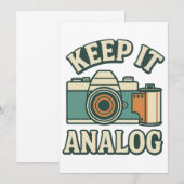 Houd het analoog kaart (Voorkant / Achterkant)