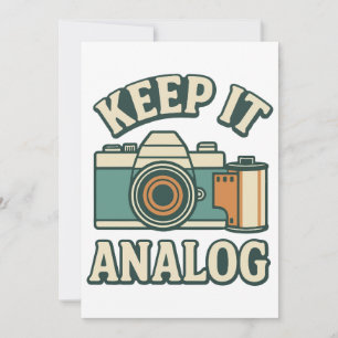 Houd het analoog kaart