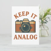Houd het analoog kaart (Staand voorkant)