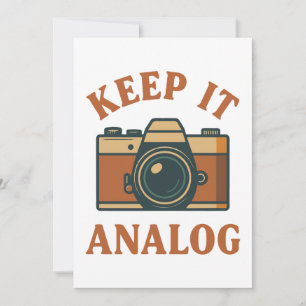 Houd het analoog kaart