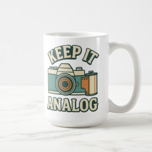 Houd het analoog koffiemok
