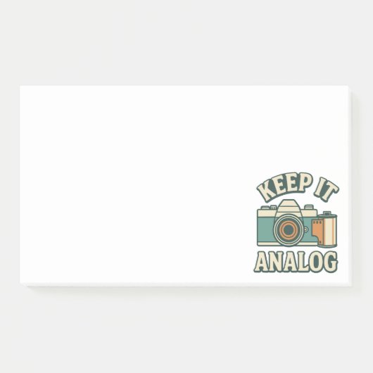 Houd het analoog post-it® notes (Voorkant)