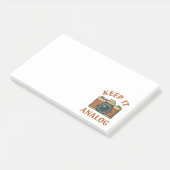 Houd het analoog post-it® notes (Schuin)