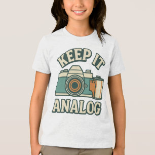 Houd het analoog Tri-Blend shirt