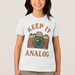 Houd het analoog Tri-Blend shirt