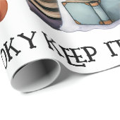 Houd het Booky Bookish Halloween Spooky Lezen Cust Cadeaupapier (Rol Hoek)