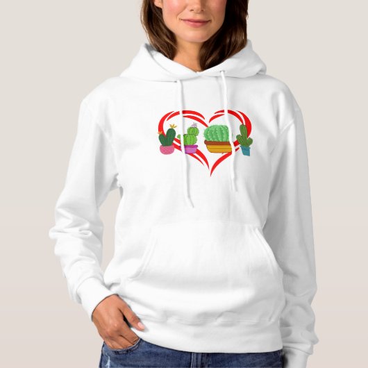 Houd het brutaal, houd het cactus hoodie (Voorkant)