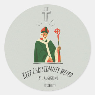 Houd het christendom rare Sticker