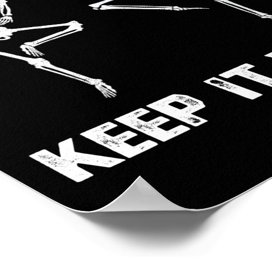 Houd het Dansende Skelet Poster (Hoek)