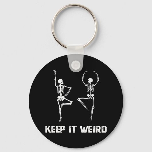 Houd het Dansende Skelet Sleutelhanger (Voorkant)