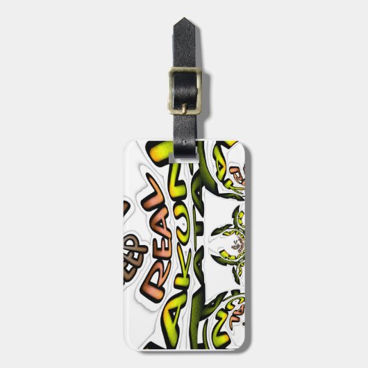 Houd het echt: Kaleidoscope Art Print / Graphic Bagagelabel (Voorkant verticaal)