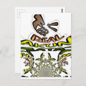 Houd het echt: Kaleidoscope Art Print / Graphic Briefkaart (Voorkant / Achterkant)