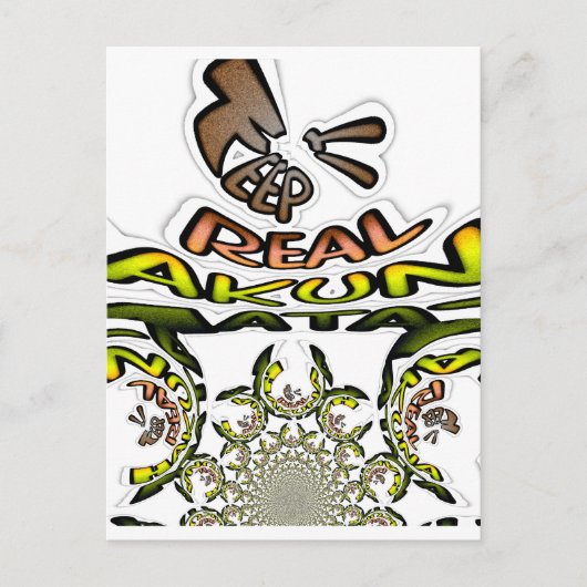 Houd het echt: Kaleidoscope Art Print / Graphic Briefkaart (Voorkant)