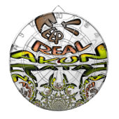 Houd het echt: Kaleidoscope Art Print / Graphic Dartbord (Voorkant)