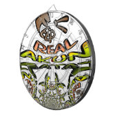 Houd het echt: Kaleidoscope Art Print / Graphic Dartbord (Voorkant Rechts)