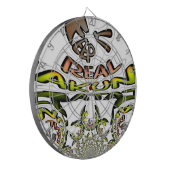 Houd het echt: Kaleidoscope Art Print / Graphic Dartbord (Voorkant Links)