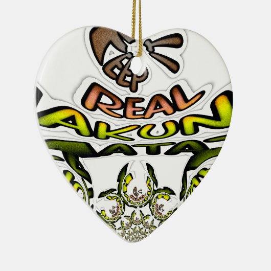 Houd het echt: Kaleidoscope Art Print / Graphic Keramisch Ornament (Rechts)