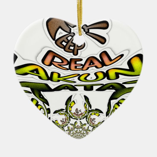 Houd het echt: Kaleidoscope Art Print / Graphic Keramisch Ornament (Voorkant)