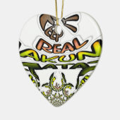 Houd het echt: Kaleidoscope Art Print / Graphic Keramisch Ornament (Links)