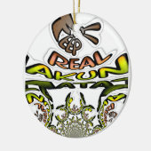 Houd het echt: Kaleidoscope Art Print / Graphic Keramisch Ornament (Links)