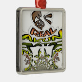 Houd het echt: Kaleidoscope Art Print / Graphic Metalen Ornament (Rechts)