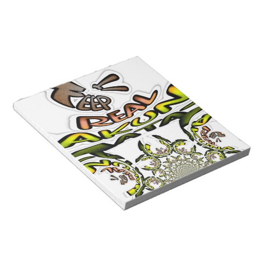 Houd het echt: Kaleidoscope Art Print / Graphic Notitieblok (Schuin)