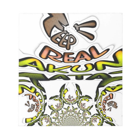 Houd het echt: Kaleidoscope Art Print / Graphic Notitieblok (Voorkant)