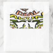 Houd het echt: Kaleidoscope Art Print / Graphic Rechthoekige Sticker (Tas)