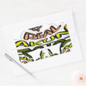 Houd het echt: Kaleidoscope Art Print / Graphic Rechthoekige Sticker (Envelop)