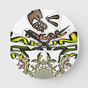 Houd het echt: Kaleidoscope Art Print / Graphic Ronde Klok