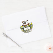 Houd het echt: Kaleidoscope Art Print / Graphic Ronde Sticker (Envelop)