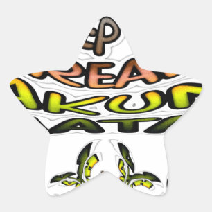 Houd het echt: Kaleidoscope Art Print / Graphic Ster Sticker