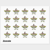 Houd het echt: Kaleidoscope Art Print / Graphic Ster Sticker (Vel)