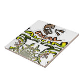 Houd het echt: Kaleidoscope Art Print / Graphic Tegeltje (Zijkant)