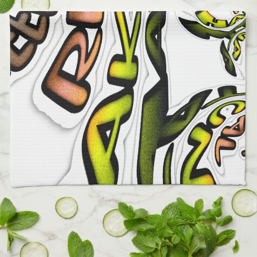 Houd het echt: Kaleidoscope Art Print / Graphic Theedoek (Gevouwen)