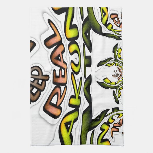 Houd het echt: Kaleidoscope Art Print / Graphic Theedoek (Verticaal)