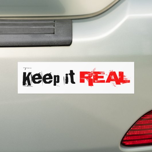 Houd het ECHTE Bumpersticker (Op auto)