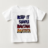 Houd het eenvoudig Hakuna Matata Art Print (Voorkant)