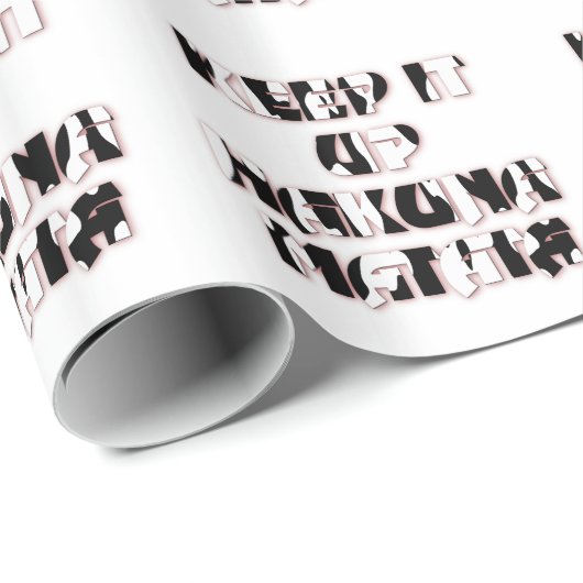 Houd het eenvoudig Hakuna Matata Art Print Cadeaupapier (Rol Hoek)