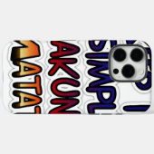 Houd het eenvoudig Hakuna Matata Art Print Case-Mate iPhone Case (Achterkant (horizontaal))