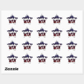 Houd het eenvoudig Hakuna Matata Art Print Ster Sticker (Vel)