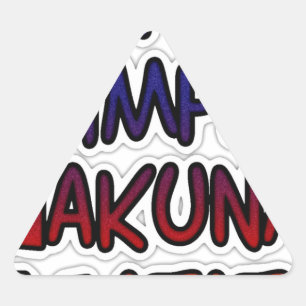 Houd het eenvoudig Hakuna Matata Art Print Sticker