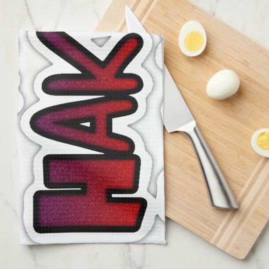 Houd het eenvoudig Hakuna Matata Art Print Theedoek (Quarter Fold)