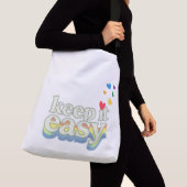 Houd het eenvoudig Retro Pride typografie ontwerp Crossbody Tas (Dichtbij)
