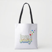 Houd het eenvoudig Retro Pride typografie ontwerp Tote Bag (Voorkant)