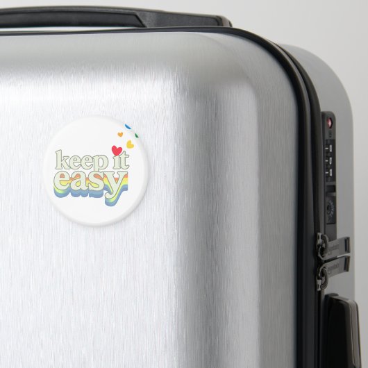 Houd het eenvoudig Retro Pride-typografieontwerp Magneet (Insitu (bagage))