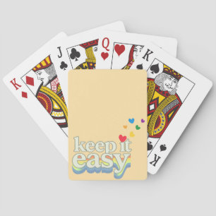 Houd het eenvoudig Retro Pride-typografieontwerp Pokerkaarten